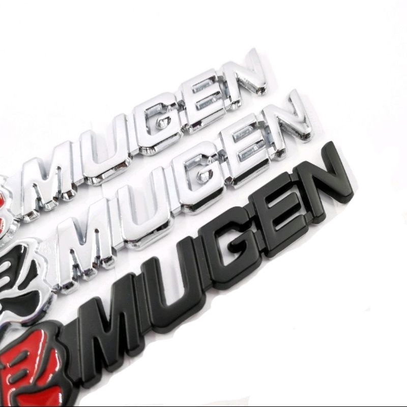 Stiker Emblem Mobil MUGEN Bahan METAL