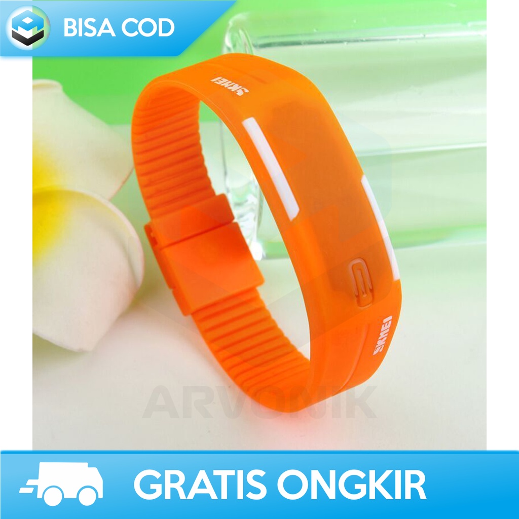 JAM TANGAN GELANG LED SPORT ORI SKMEI 1099A PRIA DIGITAL ANTI AIR MURAH