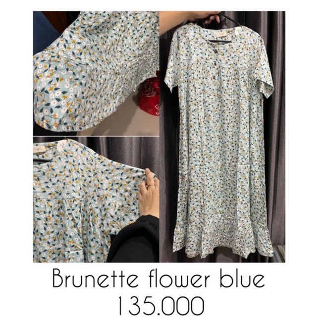 Brunette Flower Blue AtelierAngelina