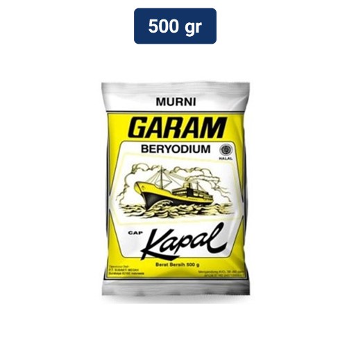 Garam Yodium Cap Kapal 500g