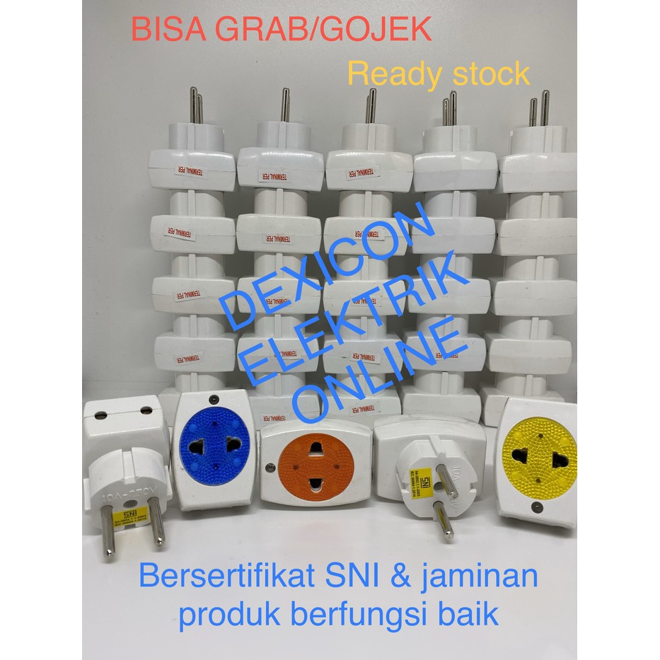 Promo Steker T multi/T multi warna/Colokan T multi/T multi LED/steker murah Diskon