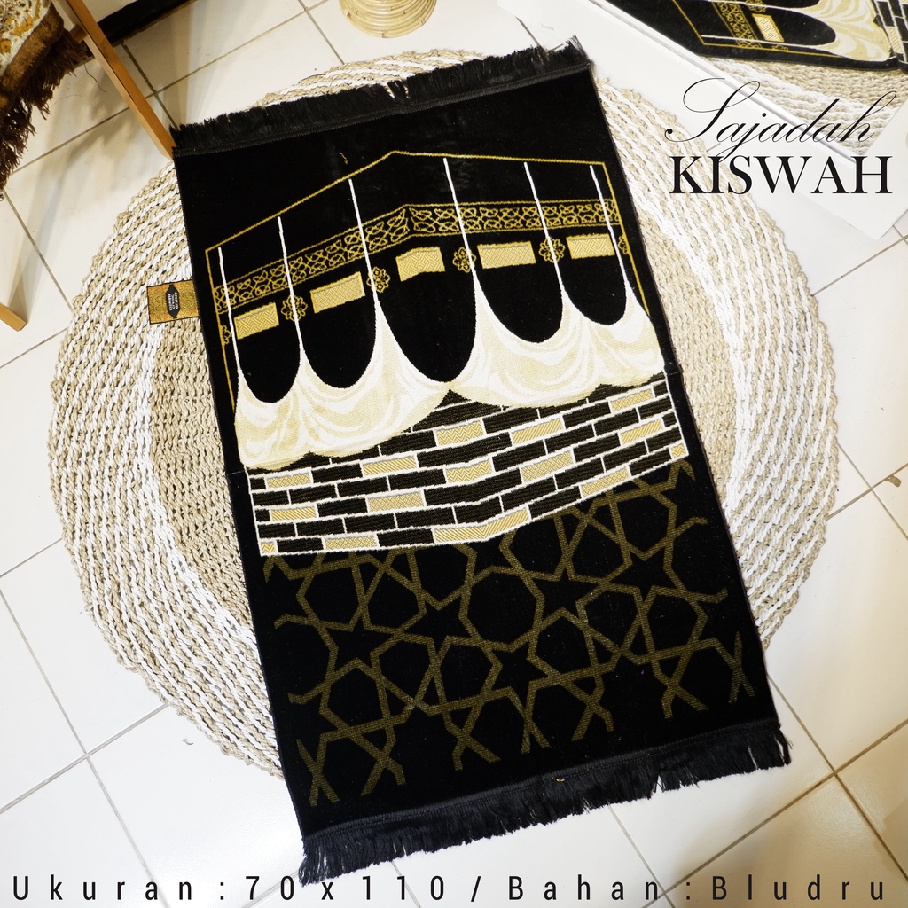 Sajadah Premium Kiswah Sajadah Hitam Original Varian Ukuran Lengkap murah grosir