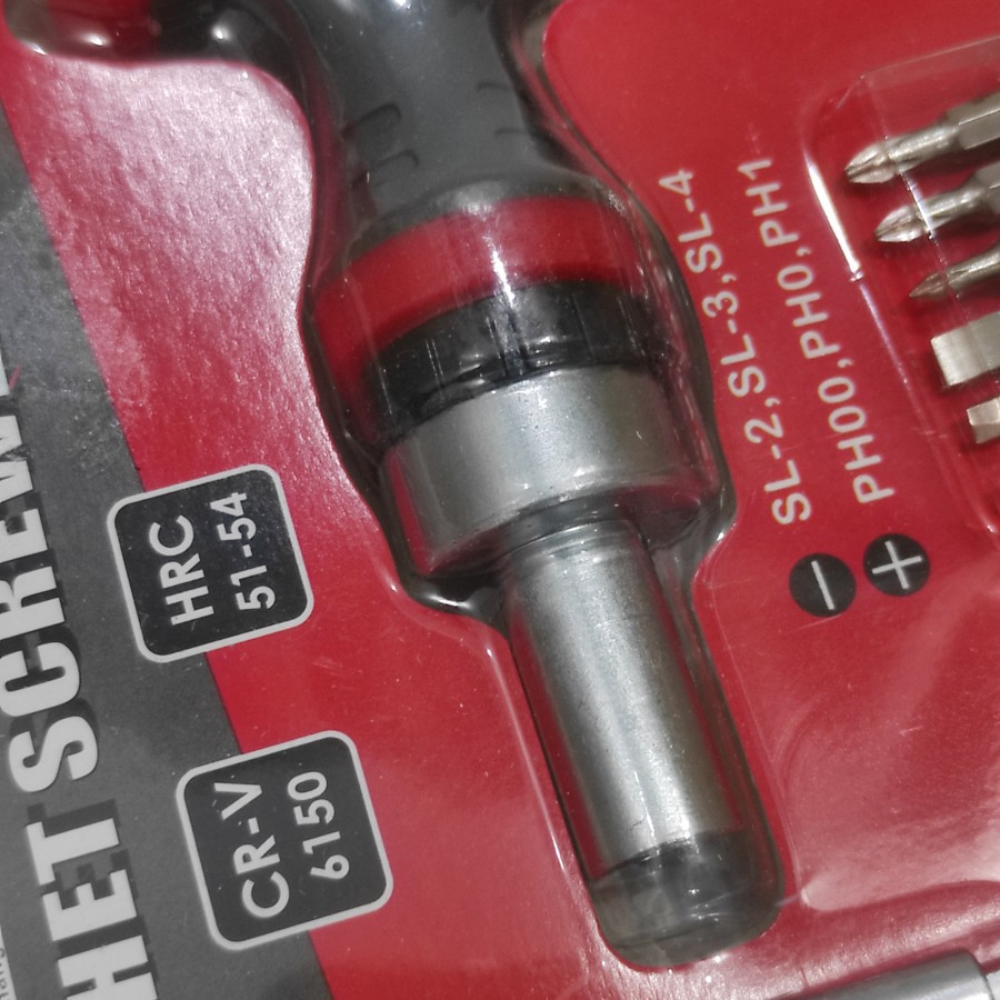 obeng torx kecil besar gagang bentuk T ratchet racet set 16in1 16 in 1