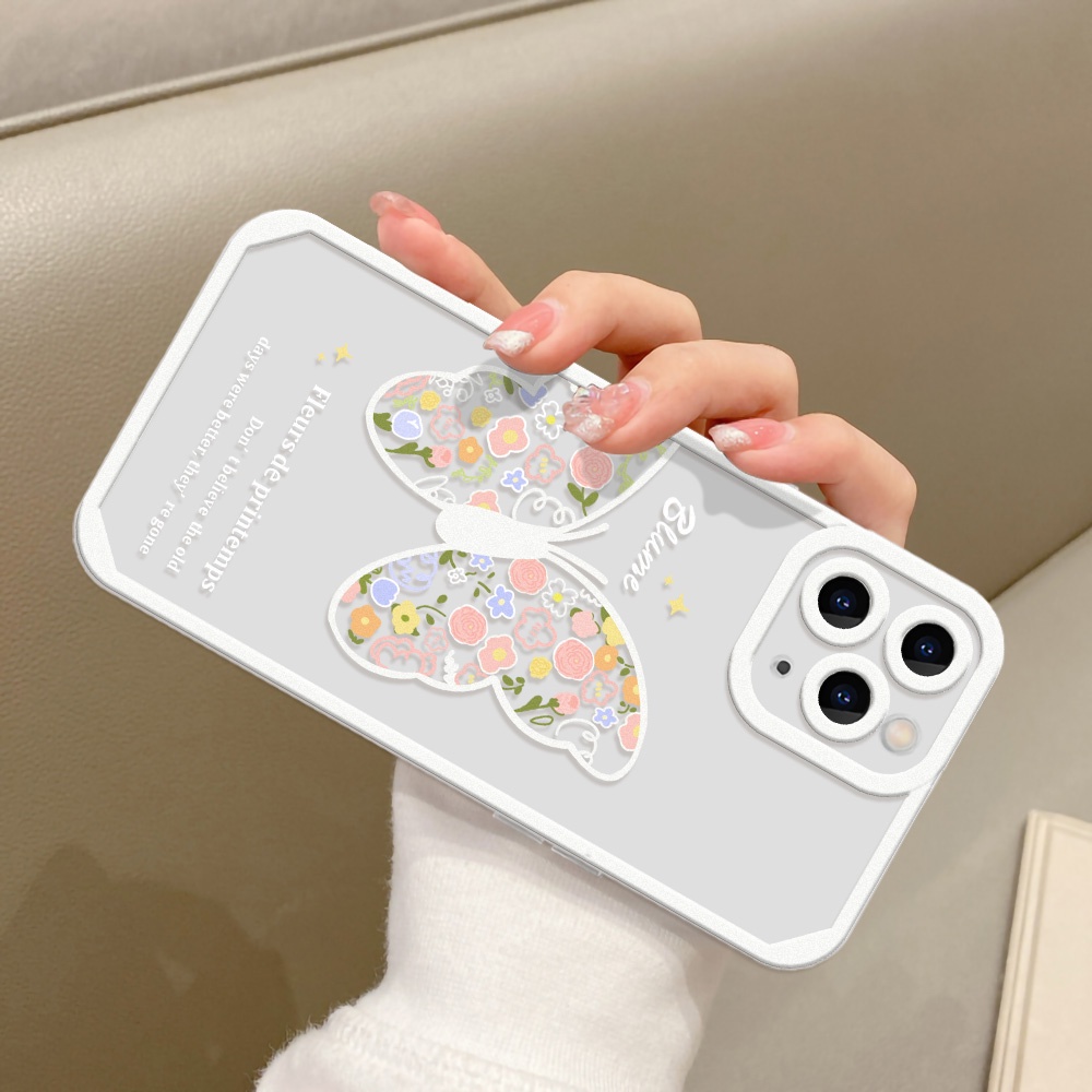 Soft Case TPU Motif Kupu-Kupu Untuk OPPO A9 2020 A5 A15 A16 A5S A3S A7 A12 A12S A12E A53S A93 A95 A94 A5 A11X A32 A33 A74 A56