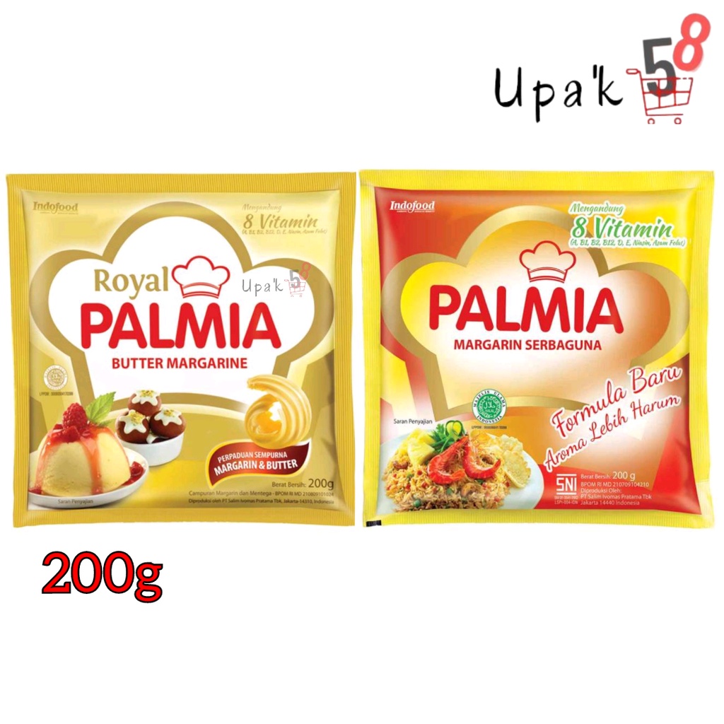 Palmia Margarin (200gr) - (Serbaguna - Royal Palmia) / Margarin / Butter