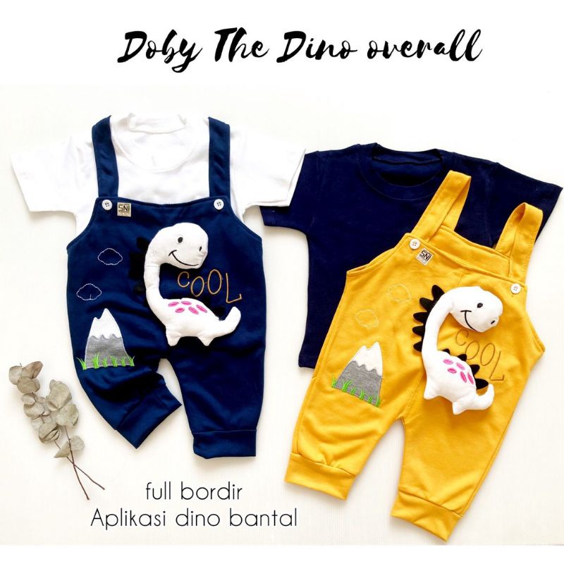 setelan overall baju kodok 0-18 bulan anak UNISEX SNI CHINOS BEAR dobby the dino OVERALL anak lucu unisex cewek cowok