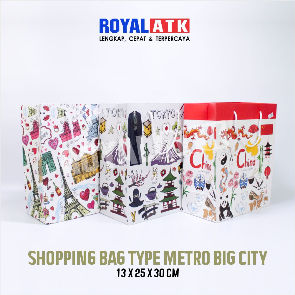 Jual Shopping Bag Type Metro Big City Shopee Indonesia