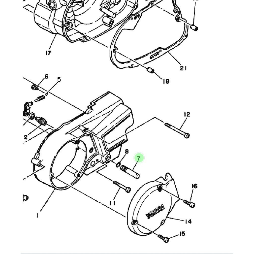 SHAFT AS AXLE PAWL HOLDER DUDUKAN PERSENELING OPERAN GIGI RXKING RX KING RXS ORIGINAL 307-18188-01
