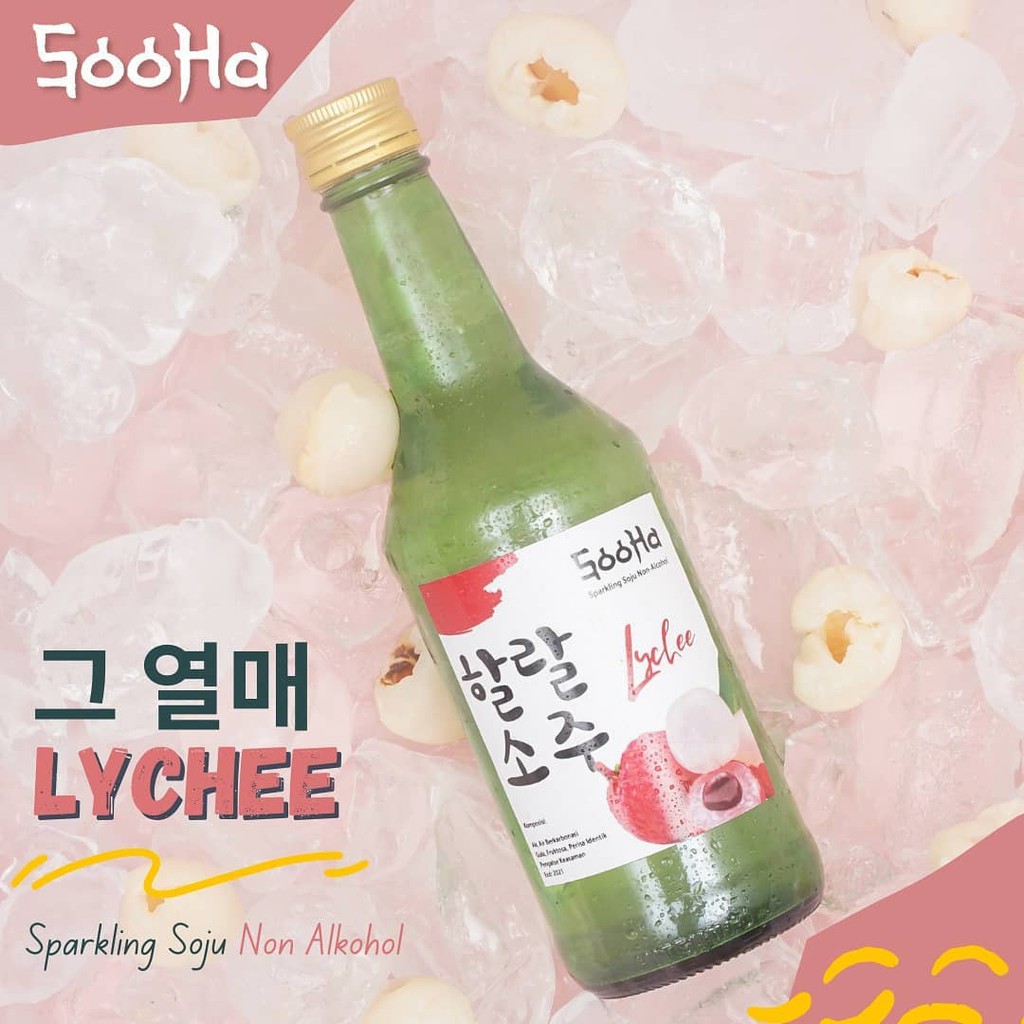 [ Soju Halal Non-Alkohol ] Sooha Reguler Lychee