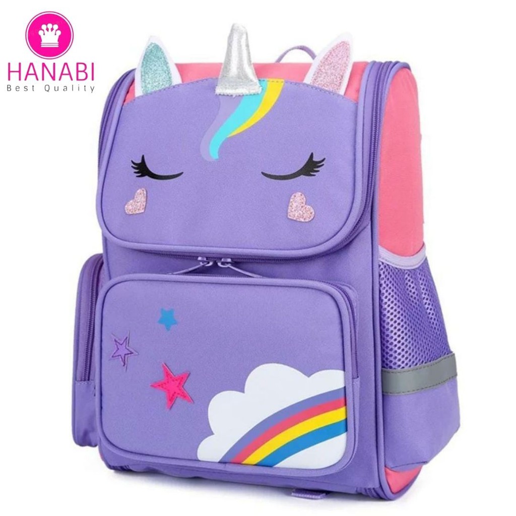 HANABI - Tas ransel anak karakter UNICORN Other Bear Baby tas sekolah anak perempuan sd Type 30CM tas travelling anak