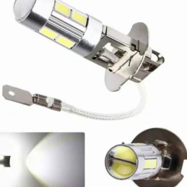 '➔ Lampu bohlam led H3 foglamp atau lampu kabut kijang hyundai volvo dll ★★ QVK