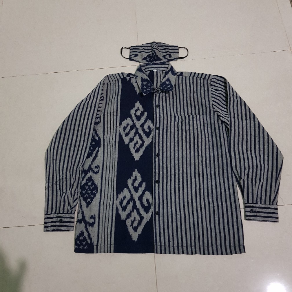 Baju Couple Tenun Pria Wanita Etnik Troso Jepara - Baju Tenun Couple - Baju Couple Prewedding