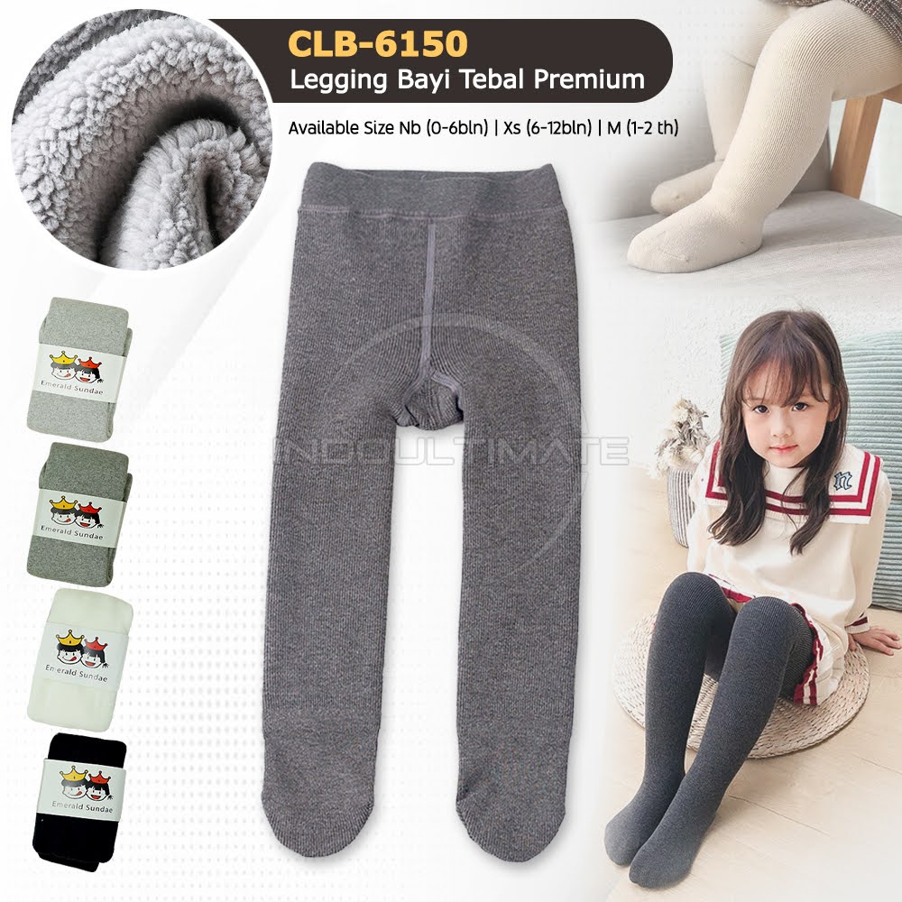 Celana Legging Bayi Kaki Tutup Baru Lahir PREMIUM + Free Pouch Leging Bayi Celana Panjang Bayi Kaki Tutup Bayi Perempuan Laki Laki  CLB-6150 Celana Bayi Baru Lahir Import Bawahan Celana Anak bayi balita