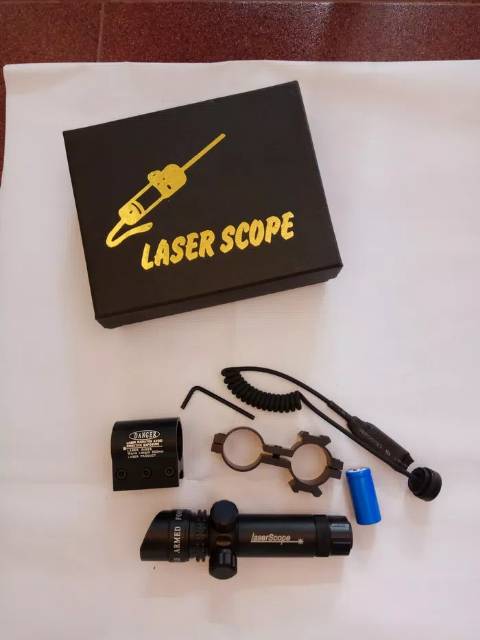 Laser Scope Hijau - Green Laser Scope - Senapan Angin - Alat Outdoor - Hunting - Adventure