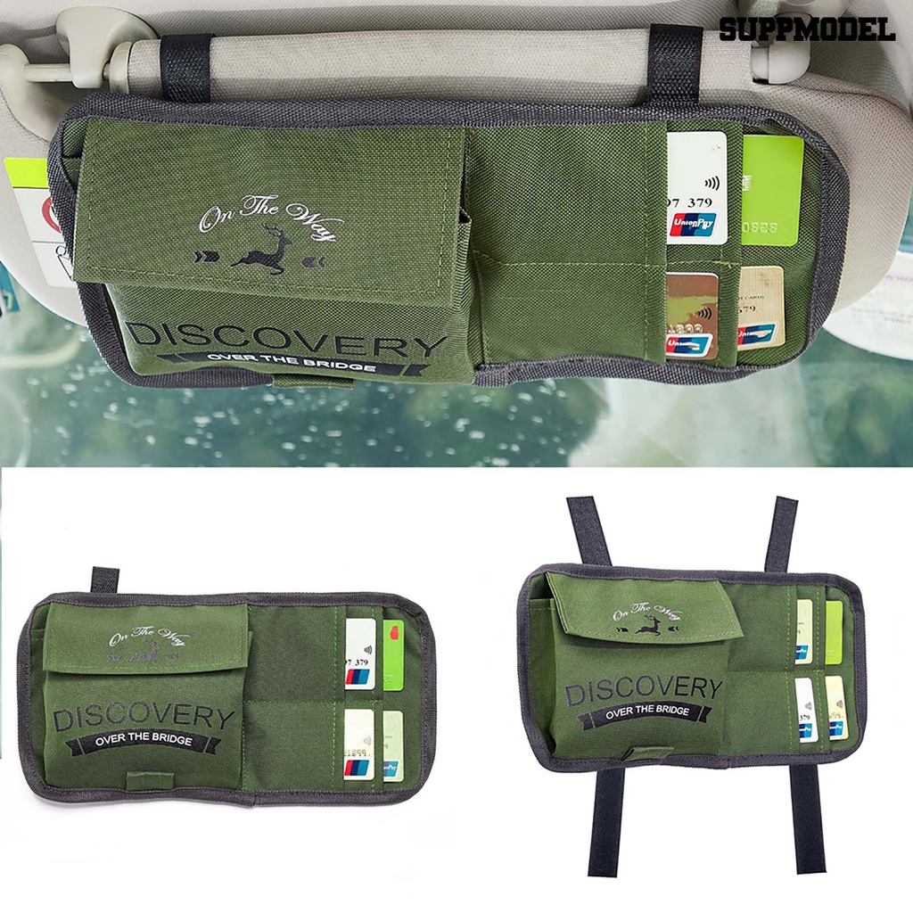 Sfs Tas Pouch Organizer Multi Saku Universal Tahan Lama Untuk Sun Visor Mobil