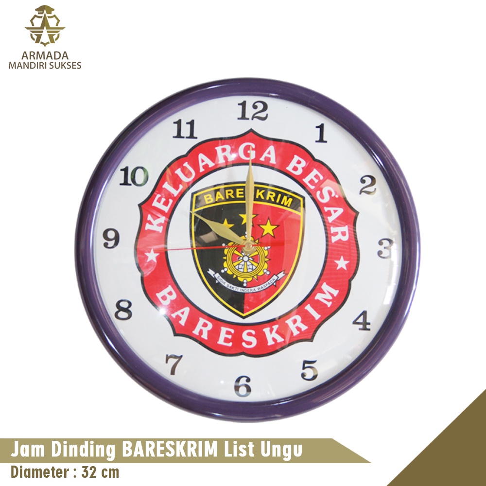 Jam Dinding Logo Bareskrim - Jam Dinding Bareskrim