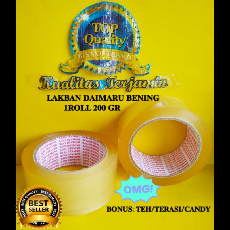 

LAKBAN BENING DAIMARU 1ROLL BONUS TEH/TERASI/CANDY