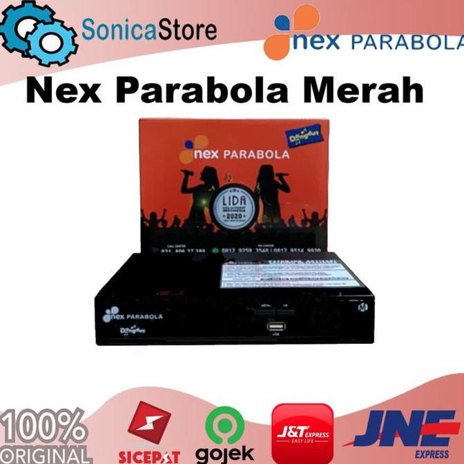 Promo  Receiver Parabola Nex Parabola Merah Hybrid kuband &amp; Cband | Receiver TV