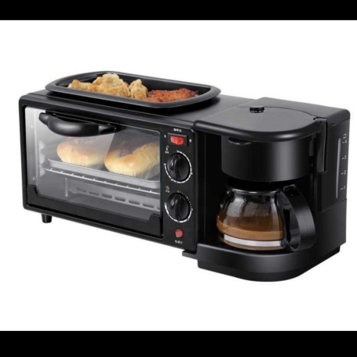 Alat mesin masak 5in1 panggang, oven, kopi baked coffee maker