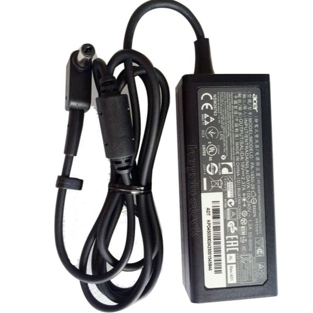 ACER192375525PLAKP | ADAPTOR ACER 19V 2.37A DC (5.5*2.5) PANJANG LOGO ACER + KABEL POWER