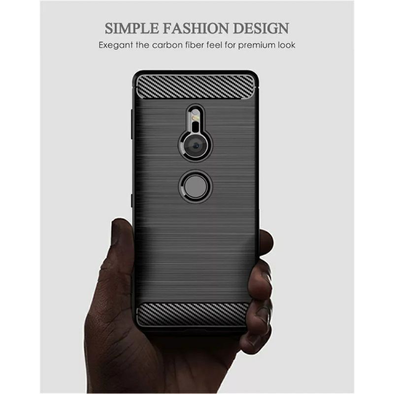 Softcase Carbon Sony Xperia XZ2 docomo Global Au