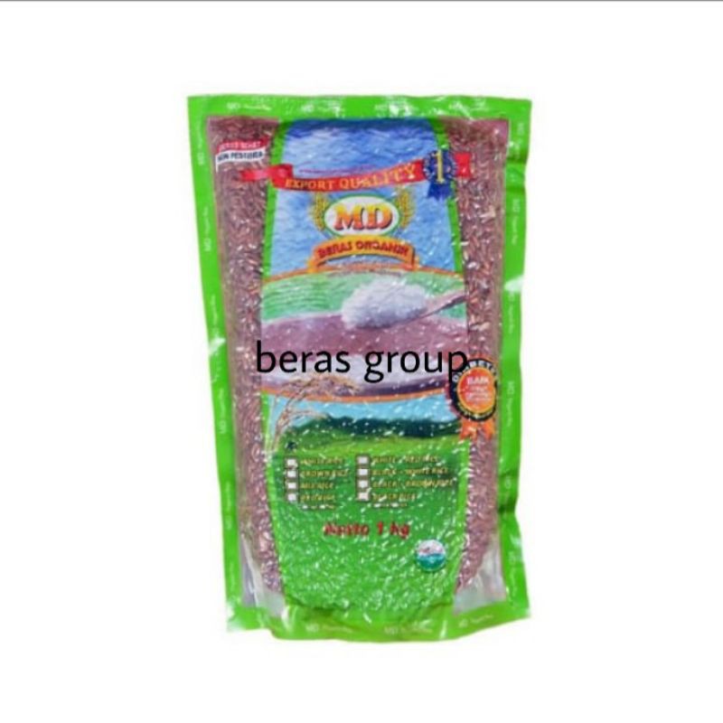 

beras merah organik MD kupas kulit 1kg