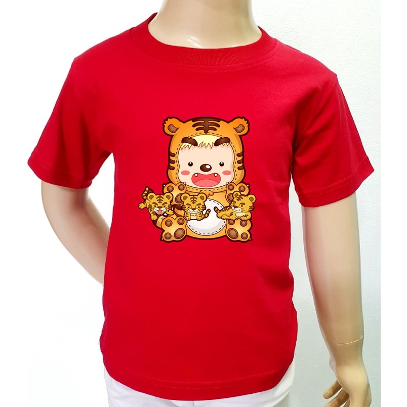 BAJUOK_JKT | KIDS EDISI IMLEK MACAN 2022 KAOS KATUN COMBED ANAK - ANAK UNISEX DISRTO ATASAN ANAK - A