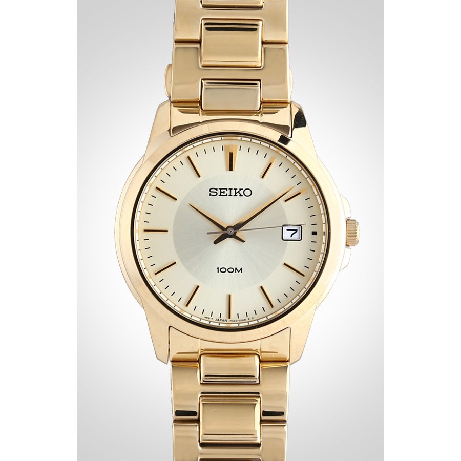 Seiko Classic SGEF58P1 Quartz Full Gold Polished | Jam Pria SGEF58