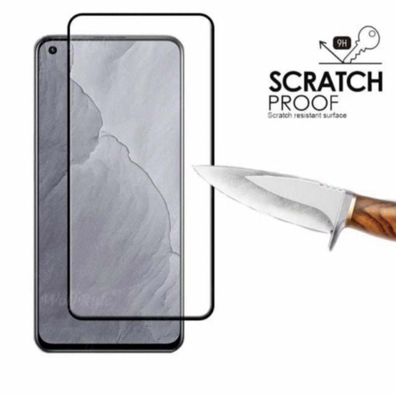 Tempered Glass Full Lem Anti Gores Kaca Oppo Reno 6 4G / 5G New - UA