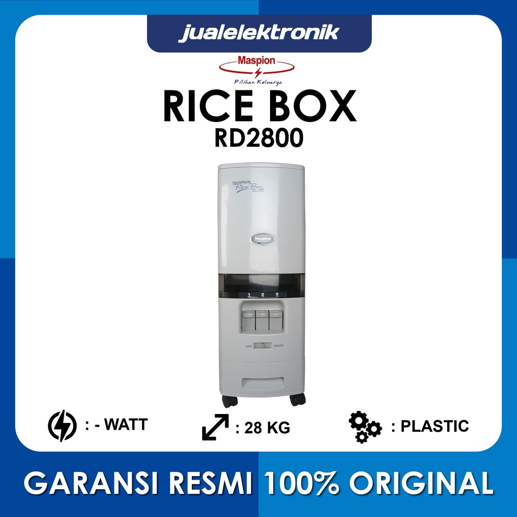Maspion Rice Box 28 Kg Full Box – RD2800
