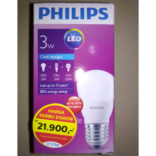 Philips LED bulb 3w