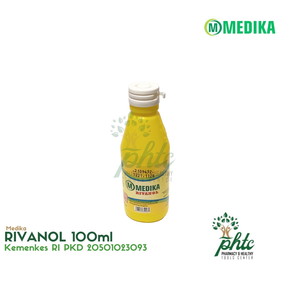 MEDIKA Rivanol 100ml l Larutan Pembersih Luka l Antiseptik 100 ml