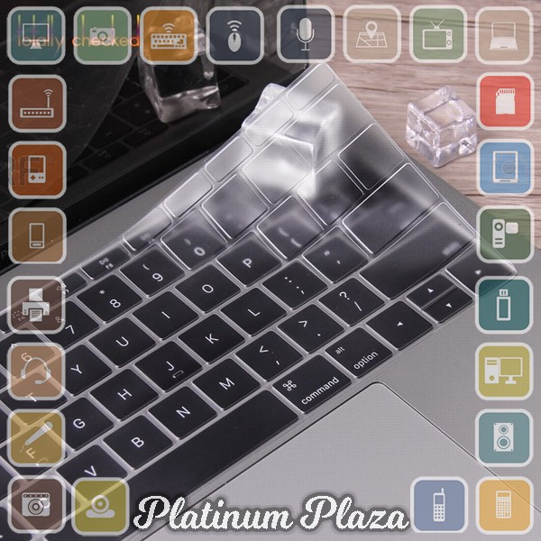 TPU Keyboard Cover for Macbook Air Pro Retina 13 15 17 - 4H8YF - Transparent`2PFWQ9-