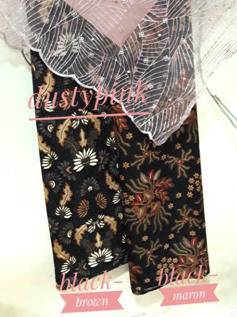 Setelan Kebaya Modern Exquisite Tulle Cape &amp; Bawahan Lilit Batik Eksklusif / Tulle Cape SET