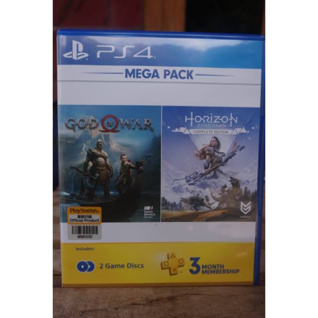 PAKET Kaset BD PS4 HORIZON dan GOD OF WAR 2ND