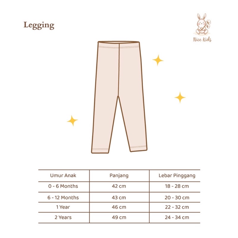 Nice Kids Legging Bayi 0-2y