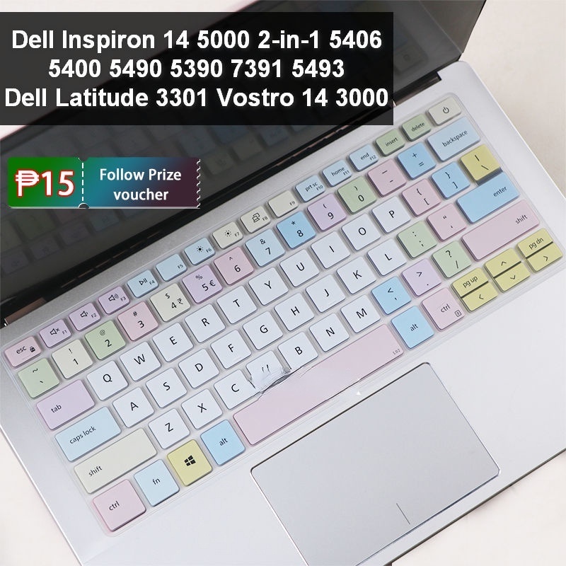 Cover Keyboard Bahan Silikon Ukuran 14 Inch Untuk Dell Inspiron 14 5000 2-in-1 5406 5400 5490 5390 7391 5493 Dell Latitude 3301