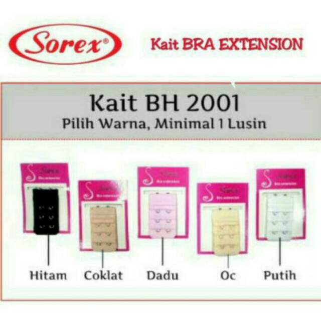 Sambungan BH KAIT 2,3, 4/ Kait Bra Extension