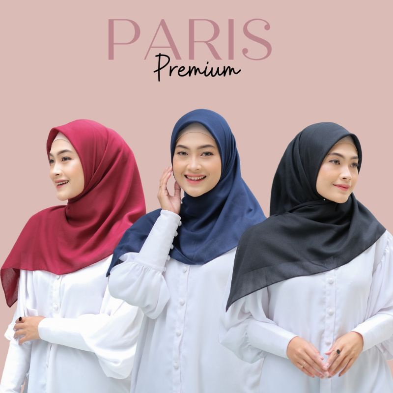 PARIS PREMIUM HIJAB SEGI EMPAT VOAL ANTI LETOY