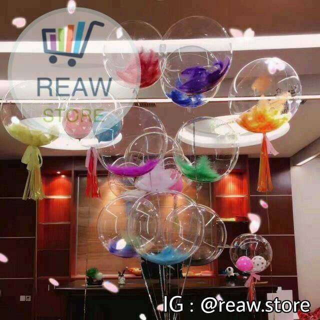 Balon Transparan 24 inch PVC / Balon PVC Transparan