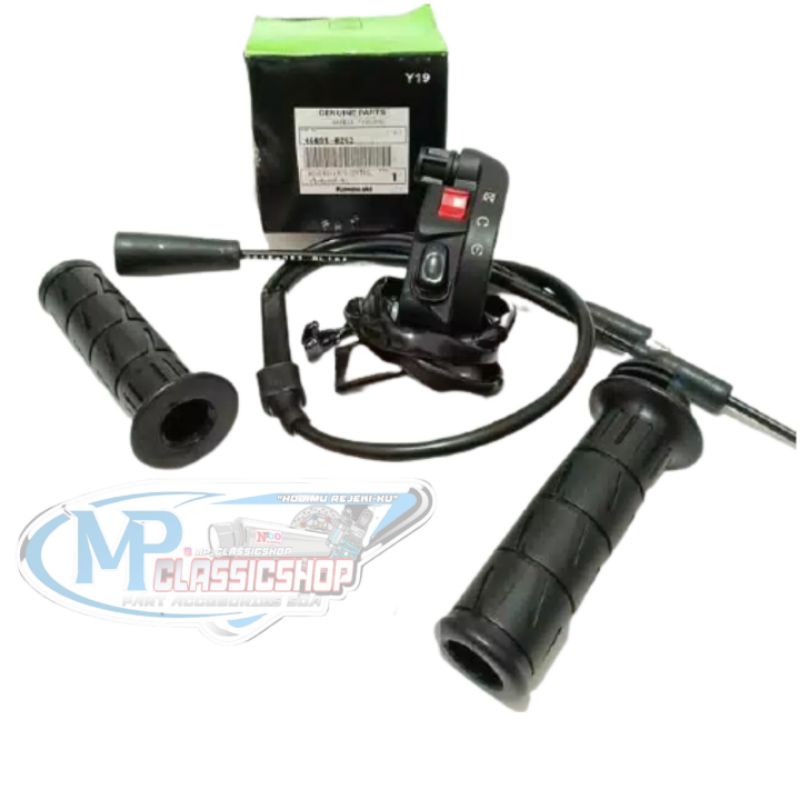 SAKLAR HOLDER KANAN NINJA KSR SET ORIGINAL KAWASAKI