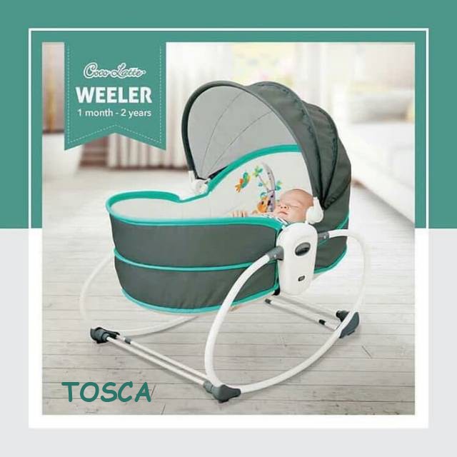 Makassar - Bouncer Cocolatte Weeler 5 in1 Rocker &amp; Bassinet | Tempat Tidur Bayi | Ayunan Bayi