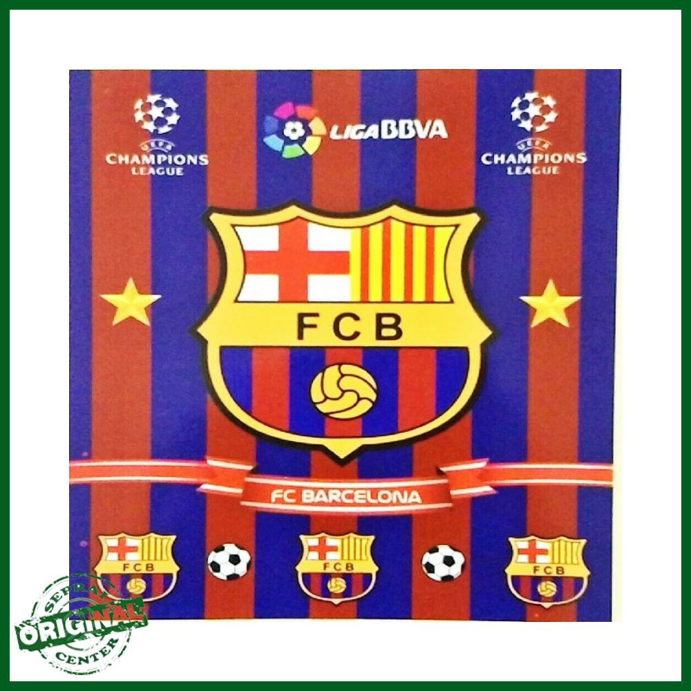 SELIMUT BONITA 3D FCB BARCA 160X200 QUEEN BARCELONA KLUB BOLA