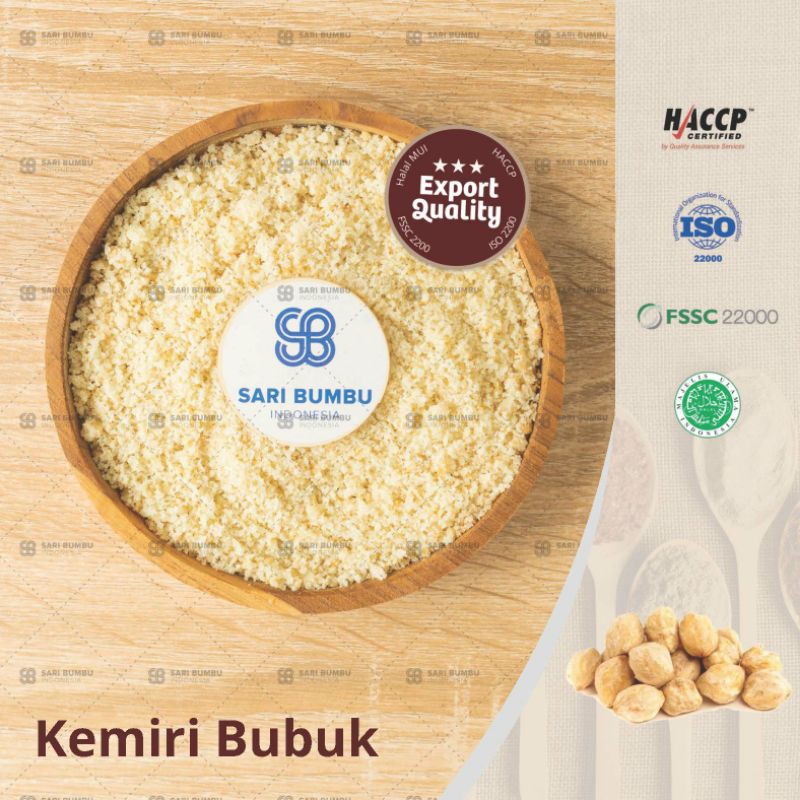 

Kemiri Bubuk 250 gr / Candlenut Powder 250 gr