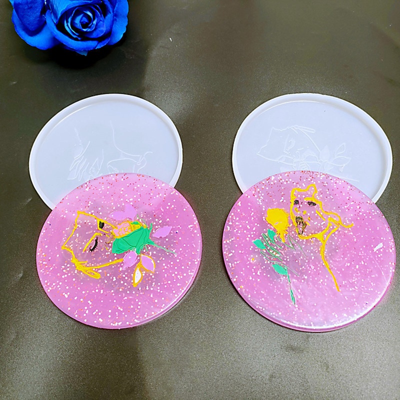 Siy Cetakan Resin Epoksi Bentuk Bulat Bahan Silikon Untuk Dekorasi Rumahkantor