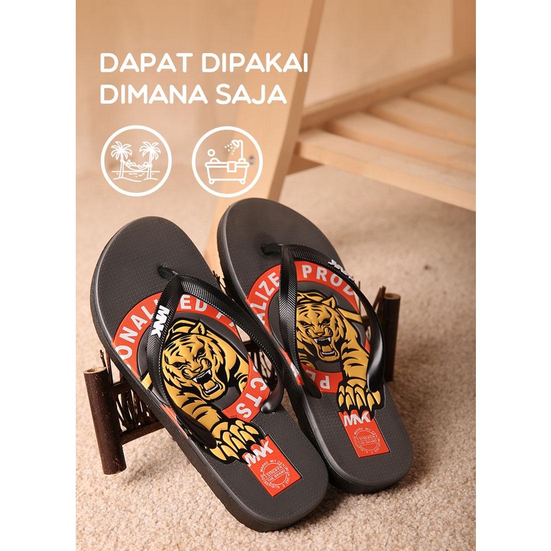 Flip Flops SAMONO Sandal Jepit Pria Pantai Men Beach Slippers SFF016 / Sandal Jepit SAMONO SFF016 Flip Flops Anti Slip Beach Slippers