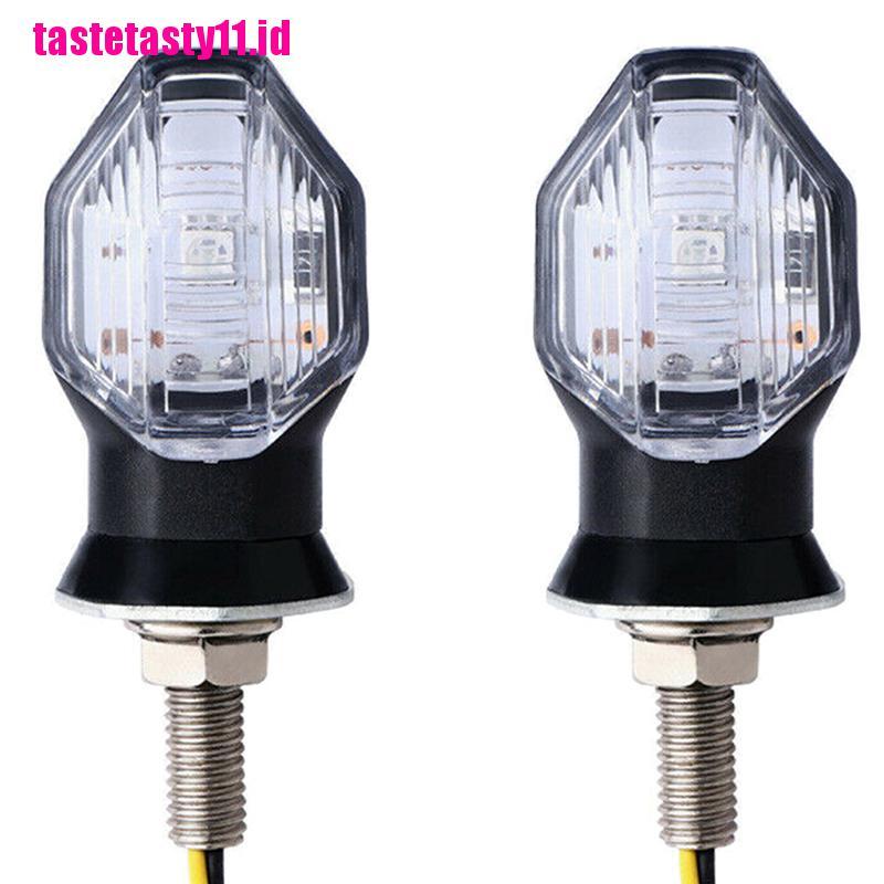 2 Pcs Lampu Sein 1 Led Universal Warna Amber Untuk Motor