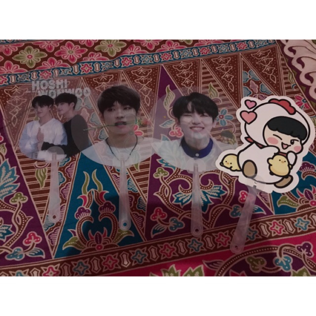 WTS TRANSPARENT FAN HOSHI WONWOO