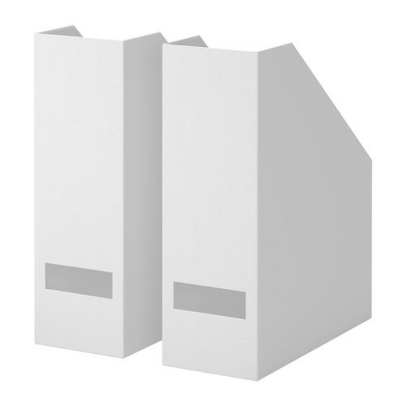 

Tempat majalah / file putih 2 pcs