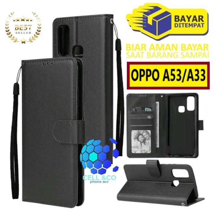 Flip cover OPPO A53 A33 2020 Flip case buka tutup kesing hp casing flip case leather wallet
